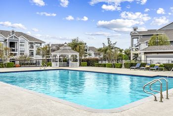 Swimming pool with large sundeck